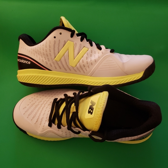 New Balance padel 796v2 yellow men's court tennis shoes size 6 - Picture 2 of 8